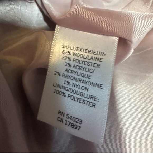 Banana Republic Wool Pea Coat Womens L Double-Breasted Preppy Academia Y2k 90s - Picture 9 of 15